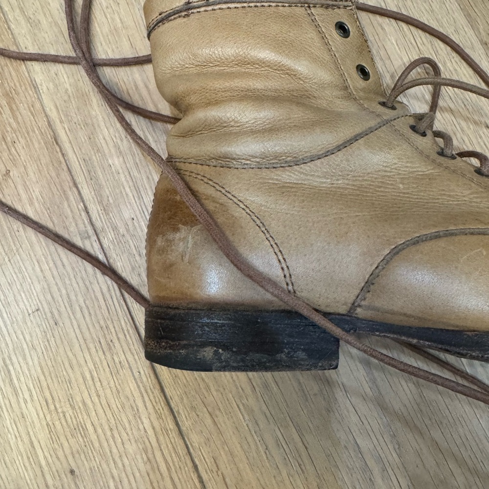 Frye Erin Workboot Camel Soft Vintage Leather - Picture 7 of 10